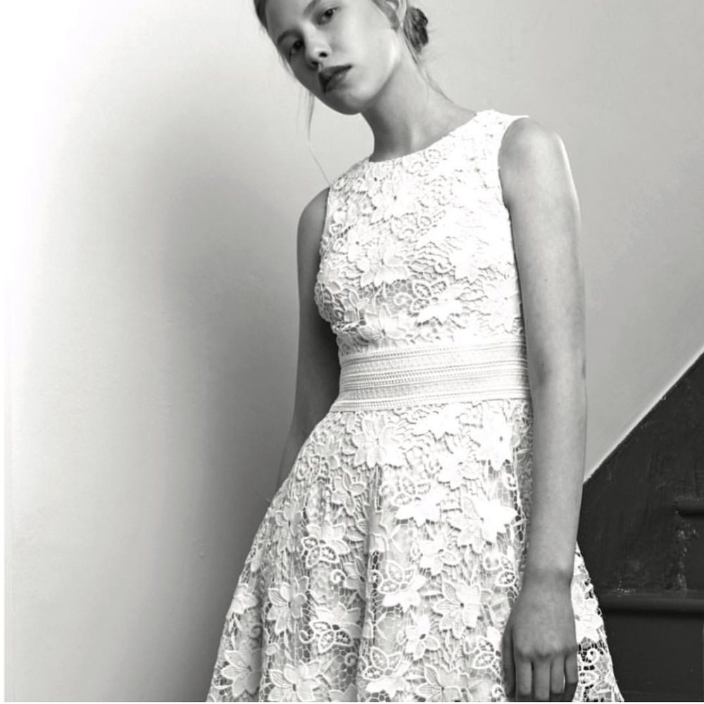 White lace dress